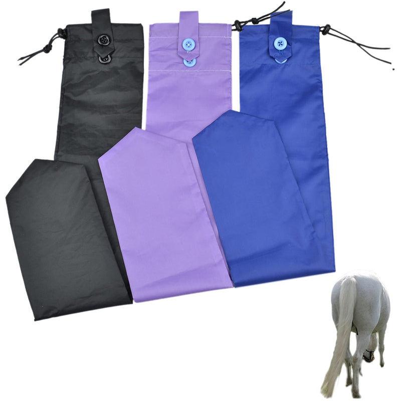 3 Pack Horse Tail Bag Waterproof Bag for Pony Protect Tail From Dirt Breakage Rubbing - BeesActive Australia