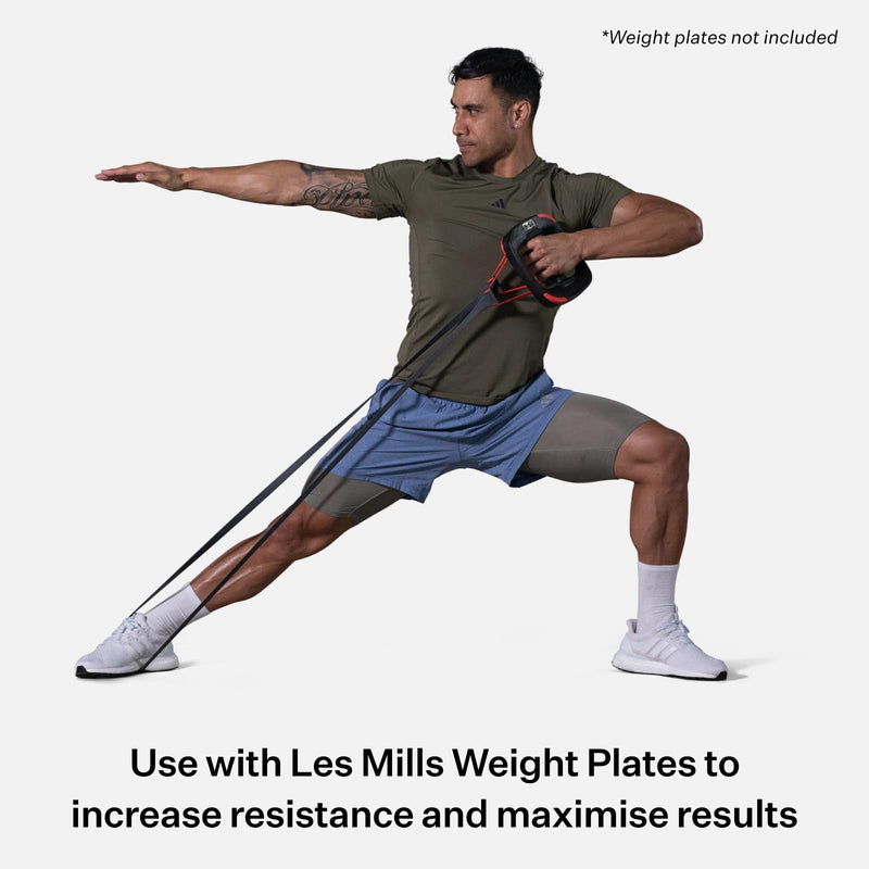 Les Mills™ SMARTBAND Extreme™ Workouts Bands with Handles for Women and Men, Resistance Bands for Working Out, Stretch Bands for Exercise at Home - BeesActive Australia
