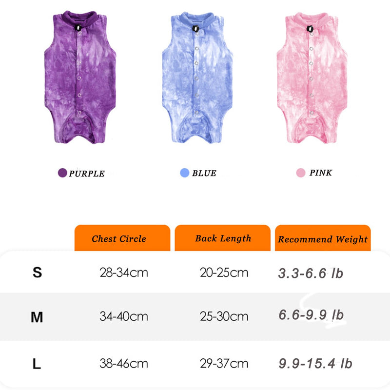 Yoolhamy Cat Bodysuit After Surgery Professional Recovery Suit for Cats, Cat Bodysuit for Cats Surgery Castration, E-Collar Alternative for Cat Anti-Lick Wound for Abdominal Wounds Small Blue - BeesActive Australia
