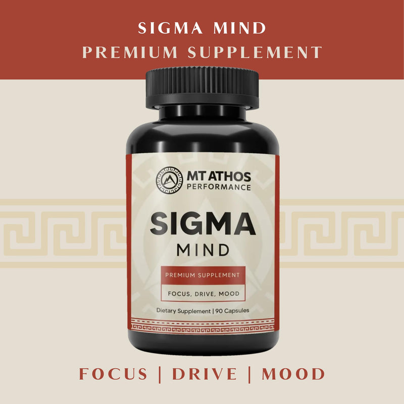 Sigma Mind | Potent Nootropic Formula to Support Cognitive Function, Improved Focus, Drive, and Mood | 30 Servings, 90 Capsules