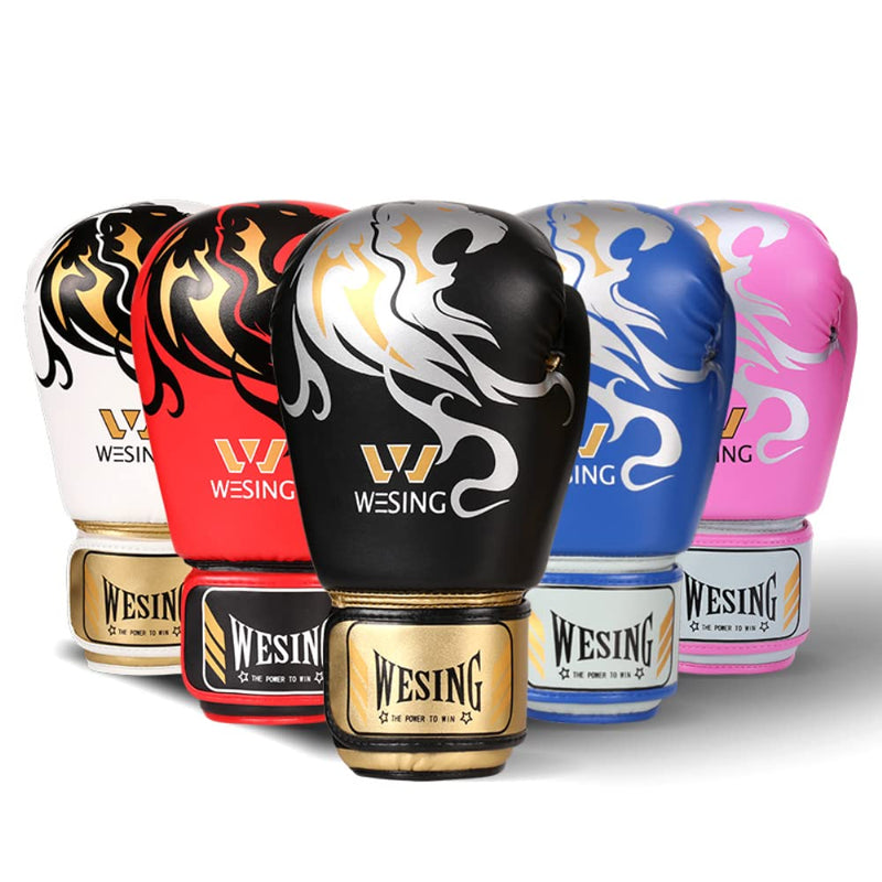 Wesing Boxing Gloves for Women Boxing Training Gloves 10oz Sparring Punching Gloves for Punching Bag, Kickboxing, Muay Thai, MMA Pink