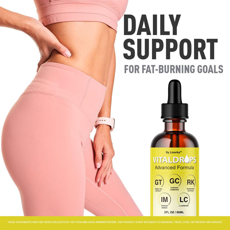 Vital Drops - Official Vital Drops Advanced Formula, VitalDrops Daily Premium Liquid Supplement Support All Natural Multivitamin for Overall Health & Wellness, 1 Bottle for 1 Month