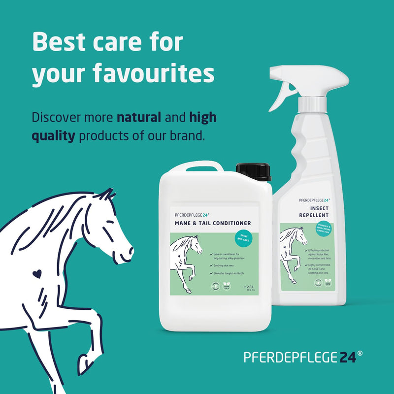 PFERDEPFLEGE24 Horse Fly Spray with DEET - Long-Lasting, Highly Concentrated Fly Repellent for Horses against Mosquitoes, Ticks, Midges & Horseflies - 500ml 500 ml
