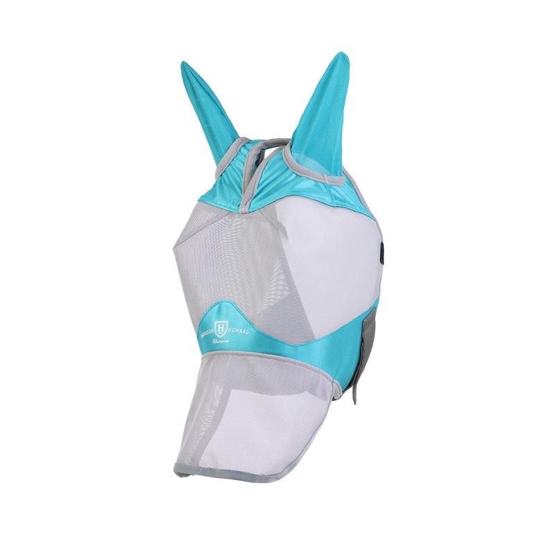 Harrison Howard Full Face Horse Fly Mask UV Protection and Breathable Mask for Equine Use Comfortable Fly Mask for Horses Mint L - BeesActive Australia
