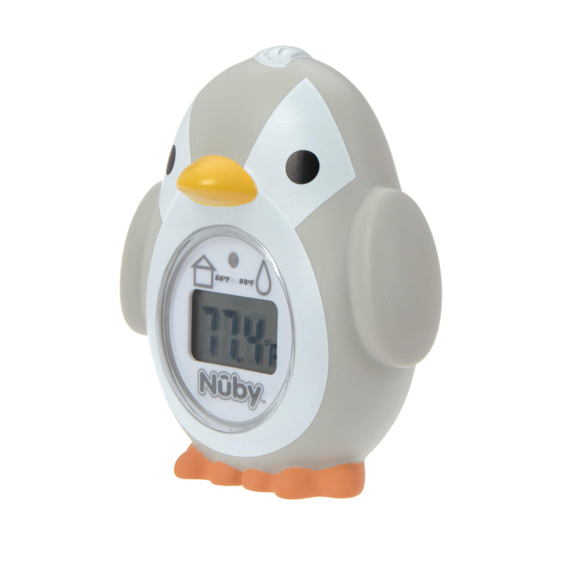 Nuby Bath and Room Digital Thermometer - Baby Thermometer for Safe and Cozy Bath and Room Temperatures - Penguin - BeesActive Australia