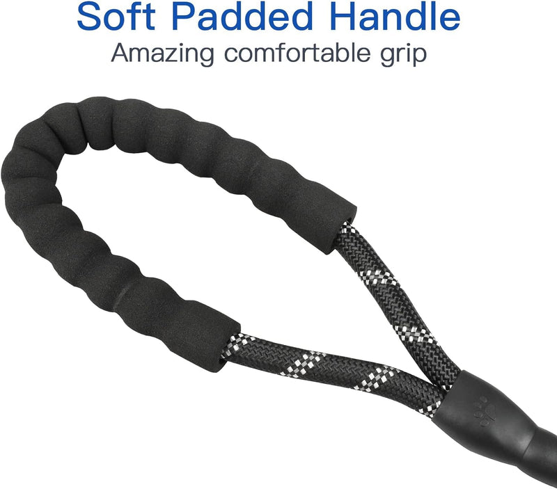 Skruffie’s Love Double Dog Leash, Reflective Dual Dog Leash Shock Absorbent, Anti Tangle Rope Bungee 2 Dogs Leashes for Medium Large Dogs (Black) Black - BeesActive Australia
