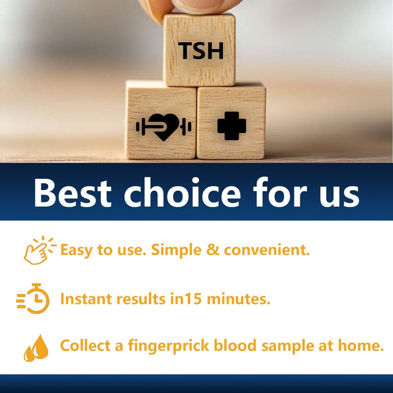 TSH Test Kit at Home, Check Thyroid Stimulating Hormone(TSH) Levels and Get Reliable Results in just 15 Minutes.