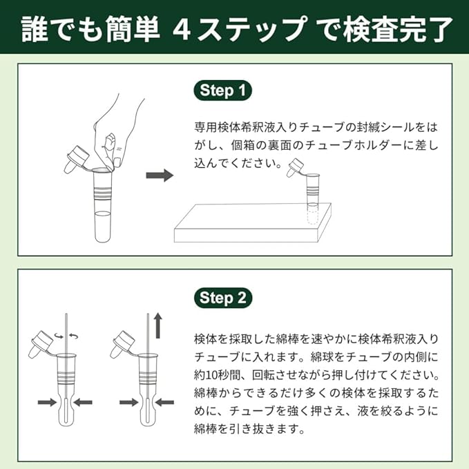 Kobayashi Pharmaceutical 2024 Corona Test Kit, Influenza Antigen Test Kit, Simultaneous Testing of 3 Antigens, W Check, Nasal Cavity Inspection, Coronavirus, Influenza Virus, A/B Mutant Coronavirus, 7 - BeesActive Australia