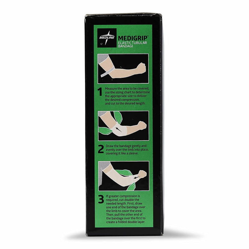 Medline Medigrip Elastic Latex Tubular Bandages, Size A, 1.75" W (4.5 cm), Ideal for Small Feet and Arms - High Compression Support, Breathable & Comfortable small extremities - BeesActive Australia