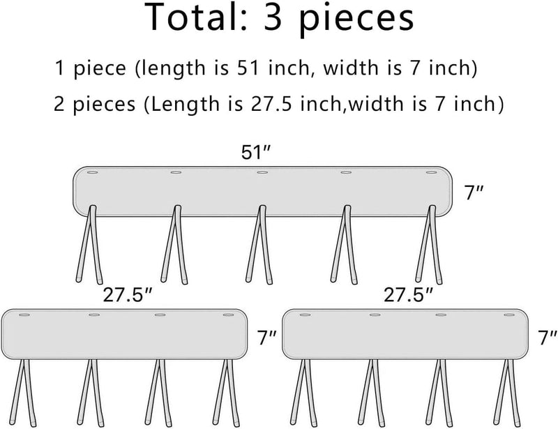 3PC New Mesh Teething Edge&Corner Guard Coverage Straps,Crib Rail Covers for Teething,Long Pieces (1 Length 51 in,width7in,2 Short Pieces (Length 27.5 in,Width 7 in) (Grey Bubble) Grey Bubble - BeesActive Australia