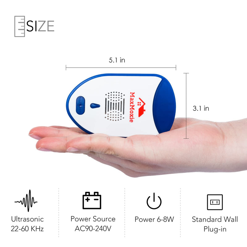 Ultrasonic Pest Repeller Humane Mice Control Electronic Insect Repellent Reject Rodent Bed Bug Spider Rat Defender Home Animal Plug in 2 Pack - BeesActive Australia