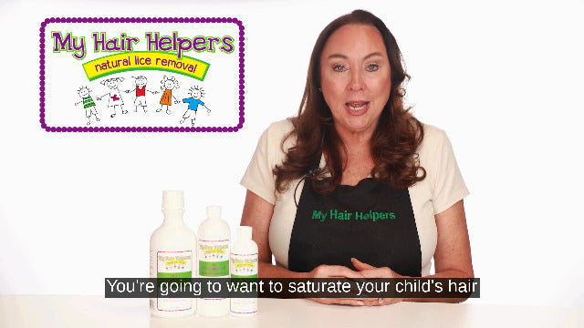 My Hair Helpers Head Lice Solution Kit, Unscented, Works on 1-2 Kids
