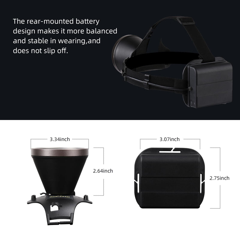 Led Bright Headlamp USB C Rechargeable Head Lamp with Battery Powered for Adult- Adjustable Motion Sensor Headlamps Flashlight Waterproof Searchlight for Hunting,Fishing