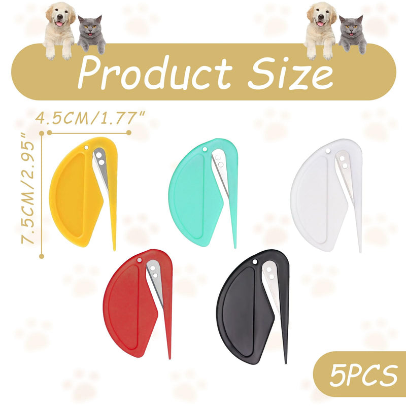 Pack of 5 detangling knives for cats, pet knot opener, pet knotting comb, knotting comb for cats and dogs, pet knotting comb, knotting comb for cats, detangling spray for cats, undercoat brush for cats, for dogs - BeesActive Australia