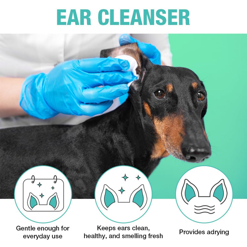 Aomig Cat & Dog Ear Cleaner Solution, Ear Care for Dogs Ear Mite Treatment, Dog Ear Drops for Infection Antibiotics, Cat Ear Drops Soothes Itchy Ears, Ear Cleaner Treatment for All Other Animal 1 Pc