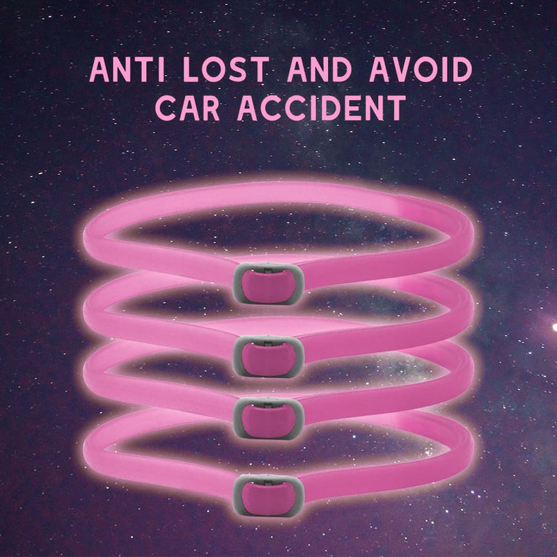 Tick collar for dogs Luminous prevention collar against parasites Adjustable to any size 2 pieces Adjustable flea and tick protection with up to 8 months protection (Pink) Pink - BeesActive Australia