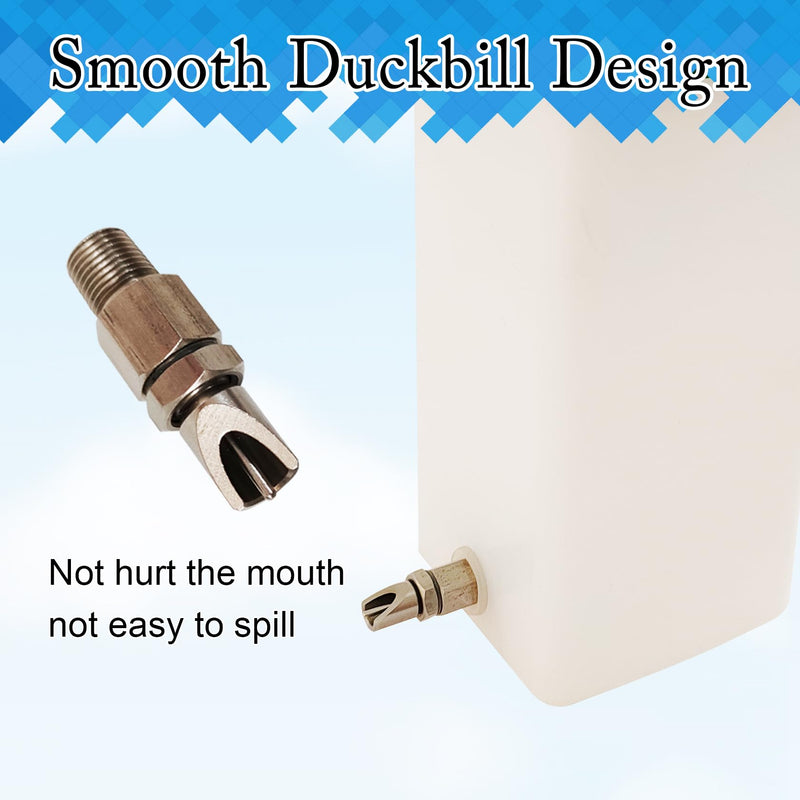 32oz No-Drip Rabbit Waterer Stainless Steel Nipple for Small Animal Rabbit Waterer for Small Pet/Bunny/Ferret/Hamster/Guinea Pig (1L) (cy-tzwsq, xbh1) cy-tzwsq - BeesActive Australia