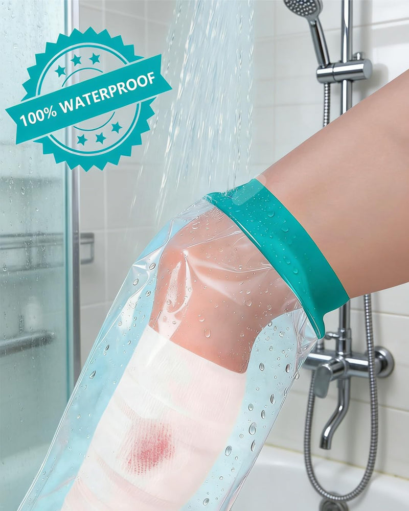 Extra Large Cast Covers for Shower Leg, Waterproof Leg Cast Cover for Showering, Reusable Cast Protector for Shower Leg Adult, Soft Comfortable Cast Shower Cover Leg, Used for Bandages - BeesActive Australia