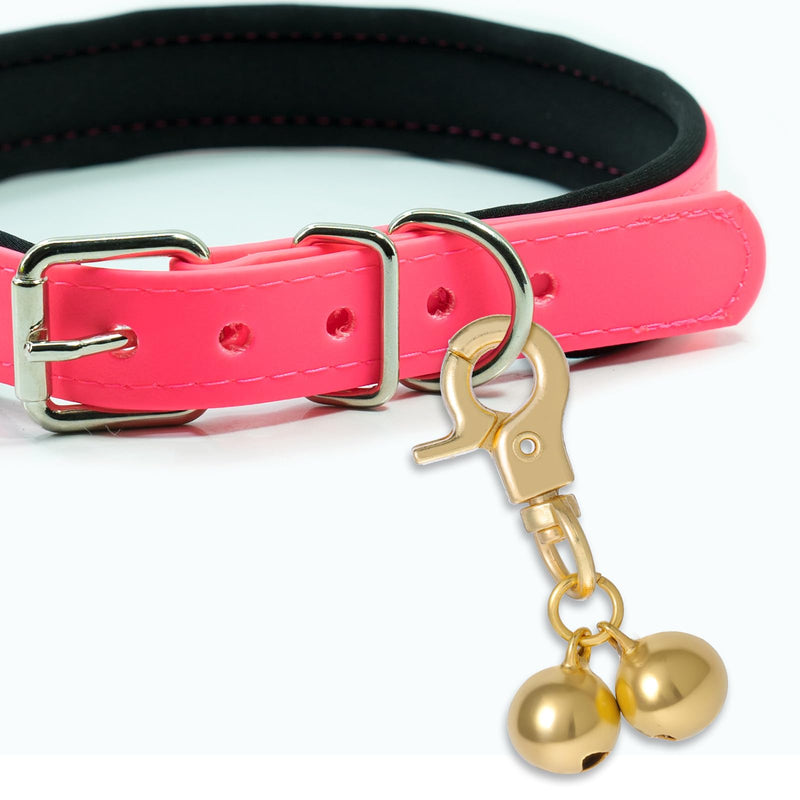 2 Pcs Gold Bells for Dog Collars Cat Bell for Pet Collar Pet Bell with Heavy Duty Snap Clips Pet Pendant Accessories Pet Christmas Gift Training Pet Collar Charms - BeesActive Australia