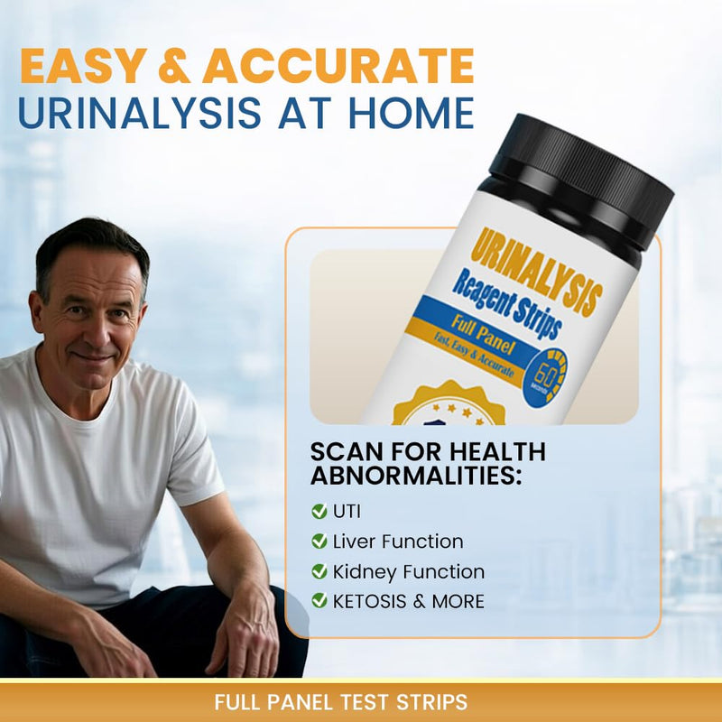 14 URS Test Strips – Easy Home Urinalysis Strips for Routine Health Tracking, Accurate & Simple to Use
