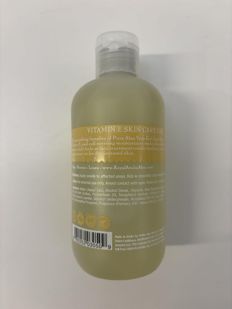 Aruba Aloe Vitamin E Skin Care Gel, Oil-Free Moisturizing Gel for Face & Body, 8.5 oz