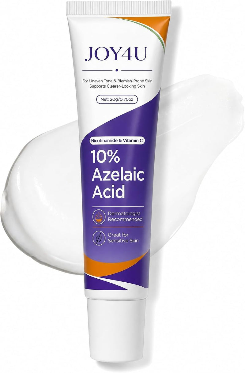 Azelaic Acid 10% Cream for Face - Acne Cream for Rosacea Reducing Relief Pimple Breakouts Blackhead Pigmentation and Redness - Azelaic Acid Gel For Facial and Skin Care