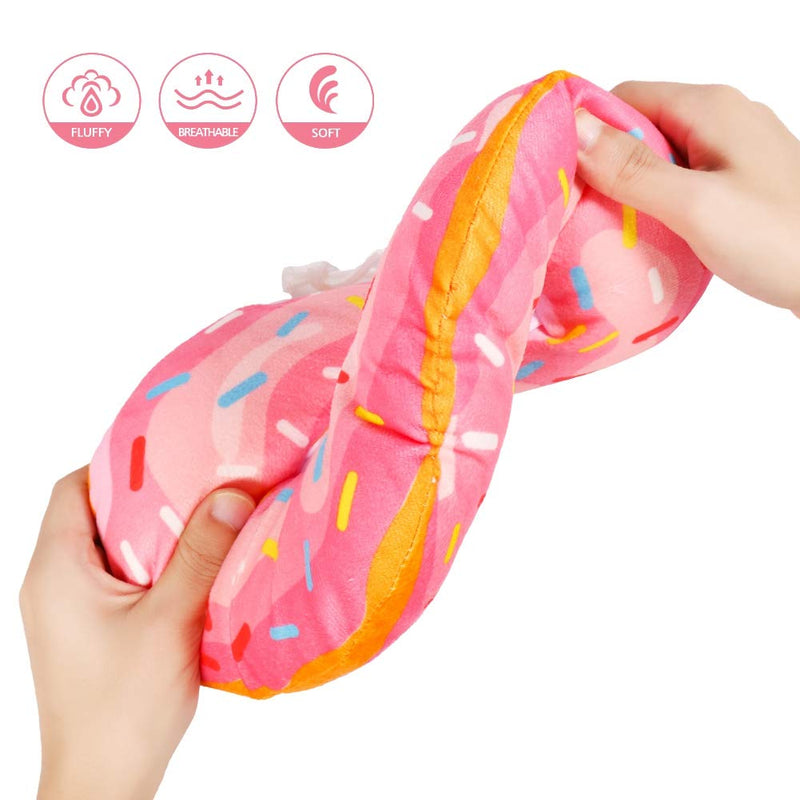 Xinzistar Neck Collar Cat Collar Soft Cat Protective Collar Anti Bite Safety Adjustable Protective Collar for Pets Cats Dogs Puppies Kittens (Pink Donut, M) - BeesActive Australia