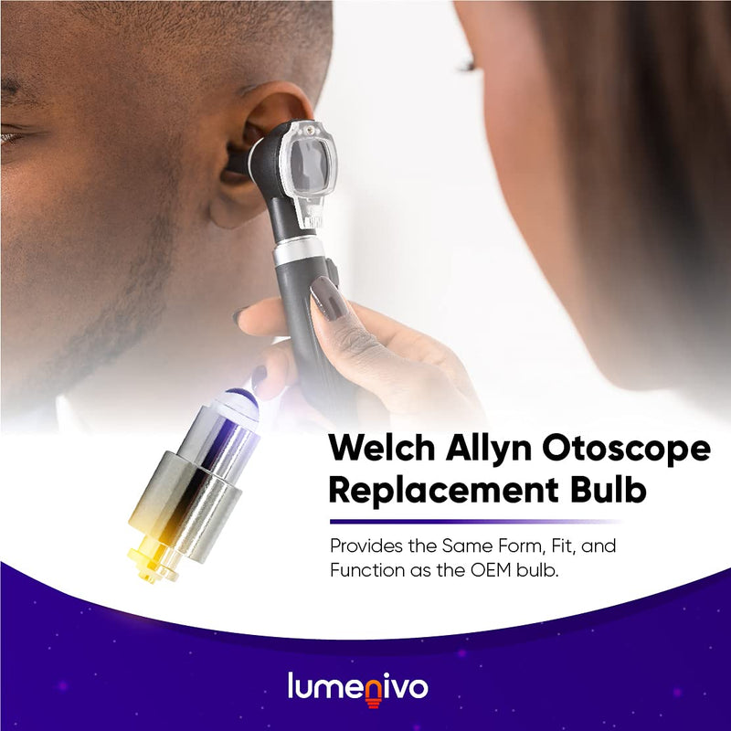 lumenivo Replacement Bulb for Welch Allyn Otoscope Bulb WA-06500 2.7W 3.5V Light Bulb with T1.5 Base Compatible for 06500, 06500, 6500, 06500U, WA06500, WA-06500-U WA Macroview Otoscope - 2 Bulbs 2 Pack - BeesActive Australia