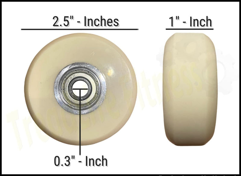 TreadLife Fitness Elliptical Wheel - Part No. 286547 - Compatible with Various Reebok Elliptical (Models Listed)