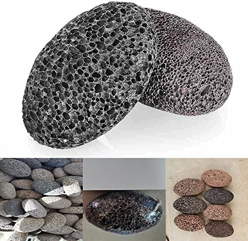 Pumice Stone Heel Exfoliating Bath Lava Volcanic Stone Heel Sharpener Skin Care Washable Reusable Unisex (Black) - BeesActive Australia