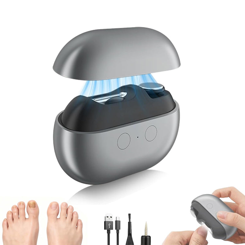 Electric Nail Clippers for Seniors,Upgraded 3 in 1 Electric Automatic Nail Clippers for Thick, Toenail Clippers with LED Light,Perfect for People with Reduced Mobility (Black) Black