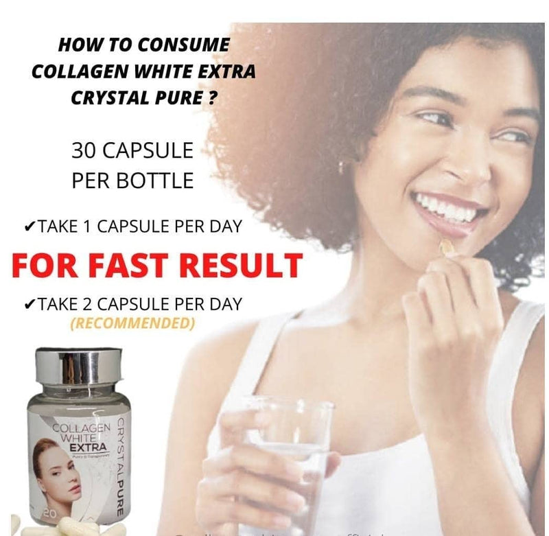 Collagen White Extra Crystal Pure Skin Glutathione Supplement