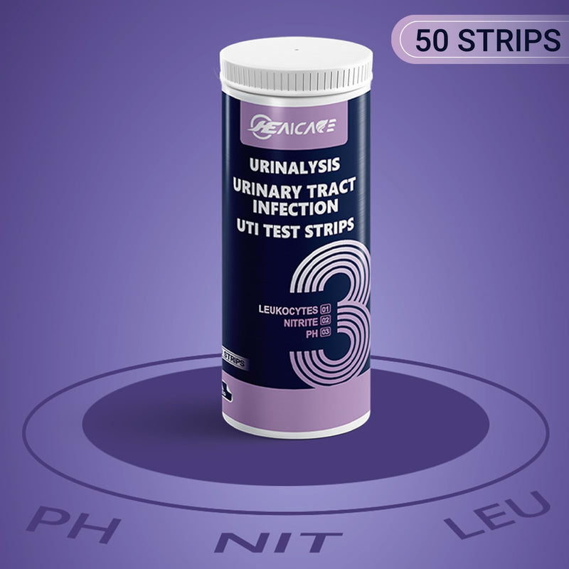 Urine Test Strips - Comprehensive Home UTI Testing Kit for Men & Women, Results in 60 Seconds, 50 Easy-to-Use Urinalysis Test Strips, Your Quick Health Check Solution at Home - BeesActive Australia