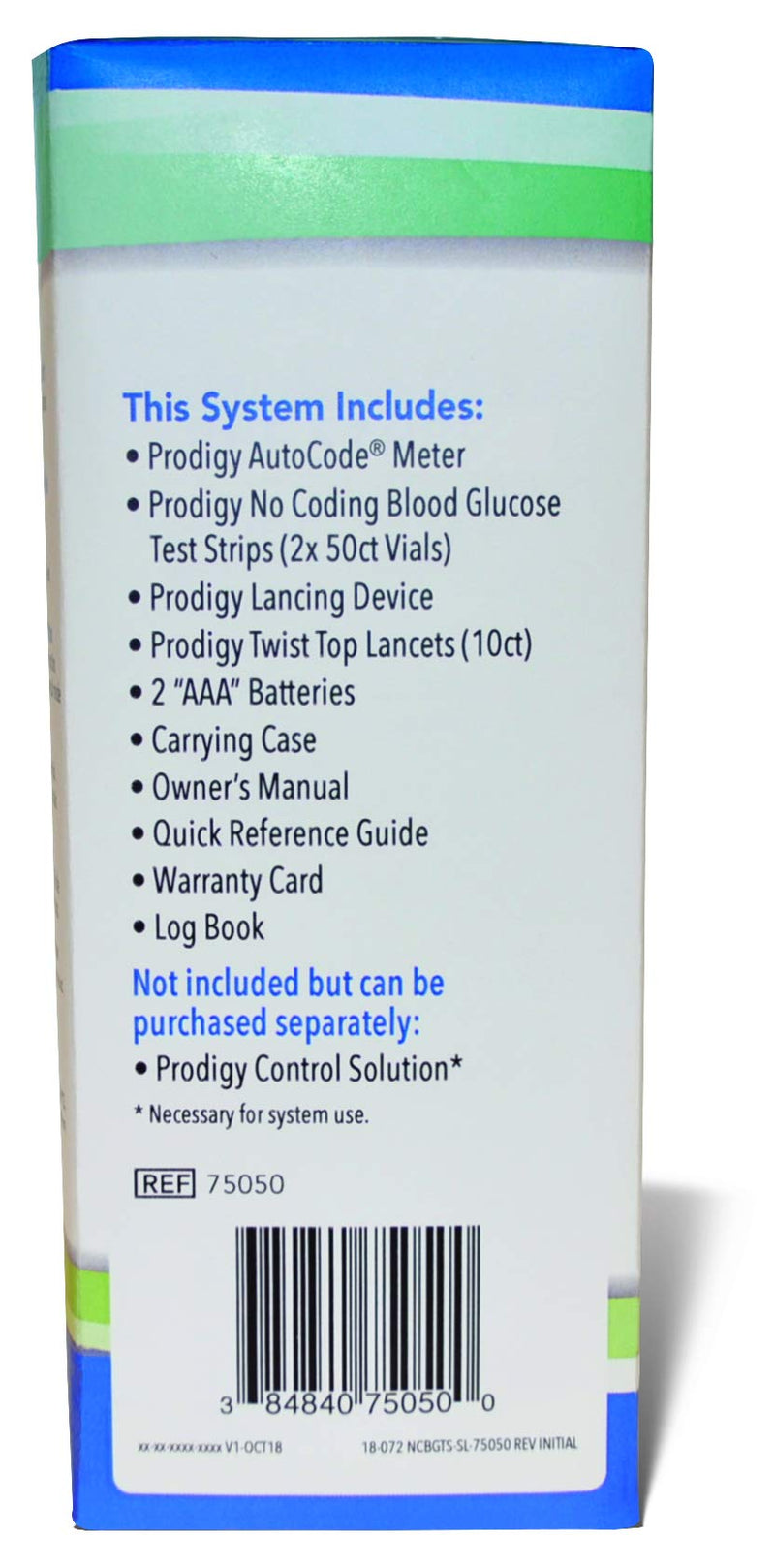 Prodigy Glucose Monitor Kit - Includes Prodigy Meter, 100ct test strips, 10ct Lancets, Lancing device, Carrying Case, Log Book - BeesActive Australia