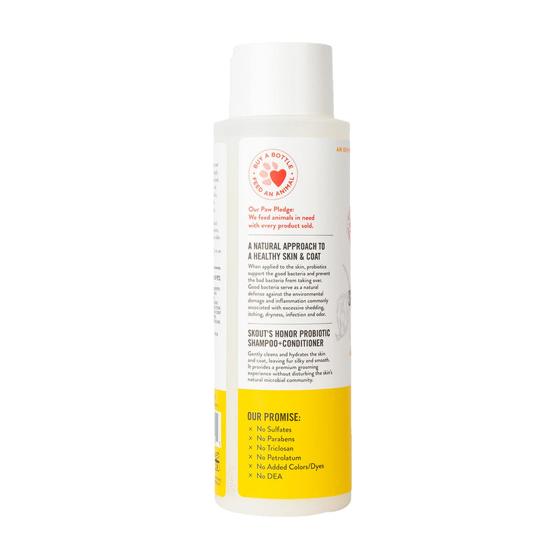 SKOUT'S HONOR: Cat Probiotic Shampoo + Conditioner for a Healthier Skin and Coat - Honeysuckle, 16 oz. - BeesActive Australia