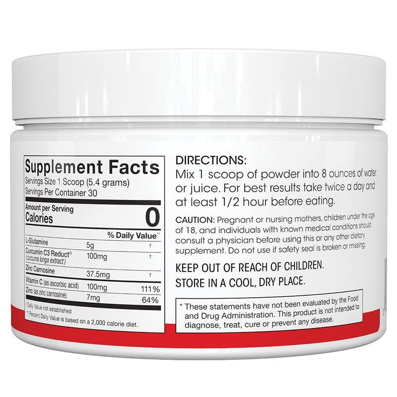 Silver Fern Gut Repair - Digestive Health Supplement Powder | L-Glutamine, Curcumin, Zinc & Ascorbic Acid (2 Tubs - 60 Servings) 5.7 Ounce (Pack of 2)