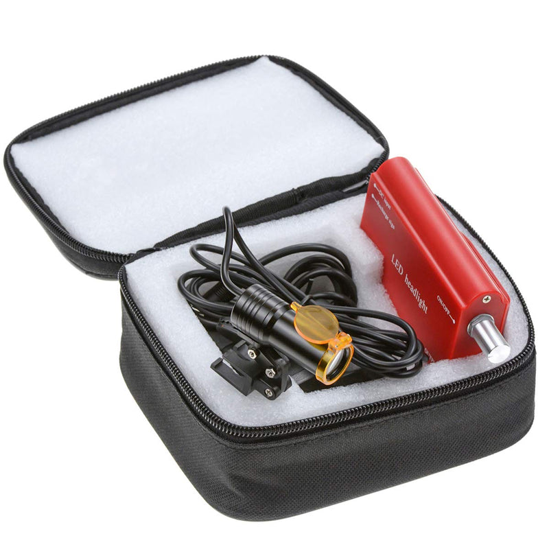 5W LED Headlight Plastic Belt Insert Clip with Filter Waist Hanging On Magnifier Loupes Red Headlamp
