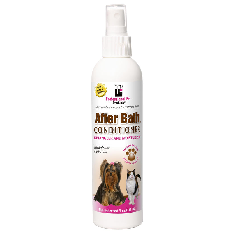 PPP After Bath Spray Conditioner for Dogs & Cats - Treats Dry Skin & Hot Spots - Rejuvenating Oatmeal Formula for Healthy Skin & Coat - 8 fl oz