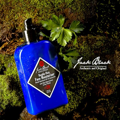 Jack Black Double Duty Face Moisturizer with SPF 20, Facial Moisturizer Face Cream for Men, Mens Facial Lotion with SPF, Gifts for Men 3.3 Fl Oz (Pack of 1)