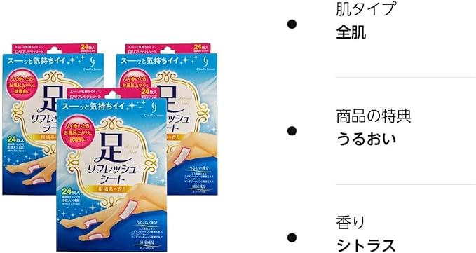 Teikoku Pharmaceutical Foot Refresh Sheet, Total of 72 Sheets (6 Sheets x 4 Bags x 3 Boxes), Sap Sheet - BeesActive Australia
