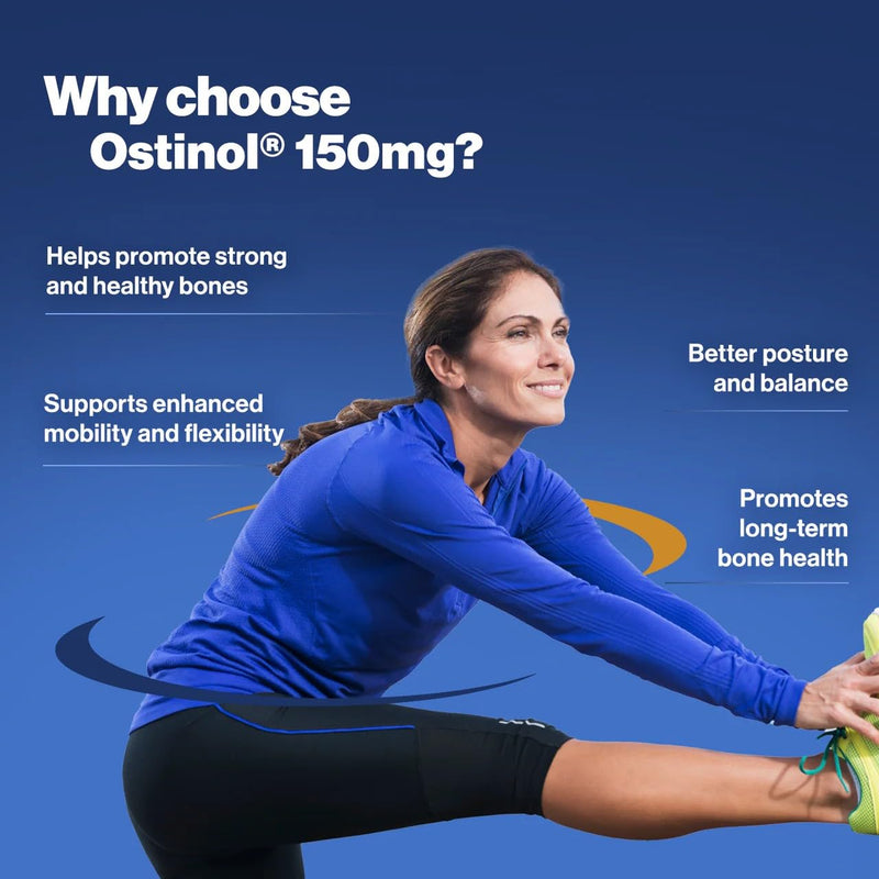 Ostinol® Standard 150mg - Bone & Joint Supplement for Mild Bone and Mild Joint Support – 30 Capsules 30 Count (Pack of 1)