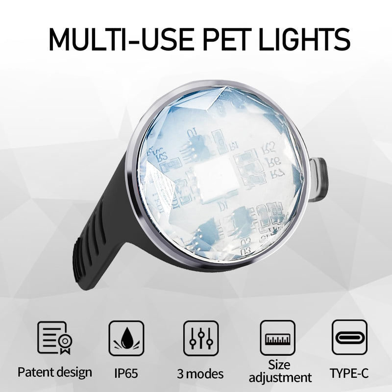 UMIONE PET Light: Waterproof dog light, durable and ideal for night walks (UMIONE-WHITE-01) White - BeesActive Australia