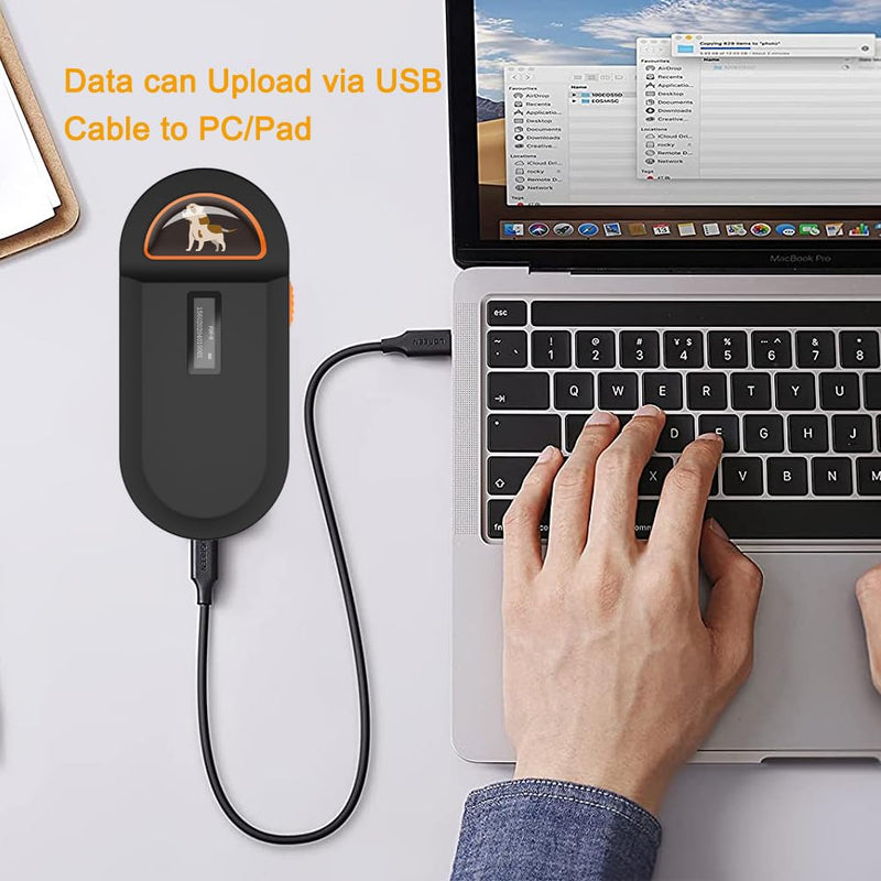 Pet Microchip Scanner, RFID Dog and Cat Microchip Reader, Supports EMID, FDX-B（ISO11784/11785）Microchips, for Animal Management - BeesActive Australia