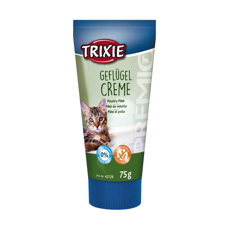 TRIXIE Premio Poultry Cream for Cats | Double pack | 2 x 75g | Supplementary food for cats | Can help make administering medication easier | With poultry - BeesActive Australia