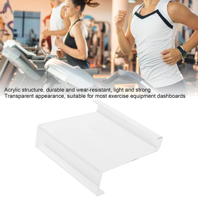 Treadmill Tablet Hanger, Transparent Good Durability Treadmill Book Holder Acrylic Universal for Tablets for Books for Magazines for Home for Gym
