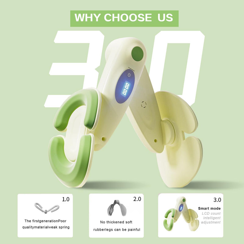 Kegel Exerciser,Pelvic Floor Muscle Traine,Kegel Trainer for Postpartum Rehabilitation,Inner Thigh Exerciser Specially Designed for Women Green