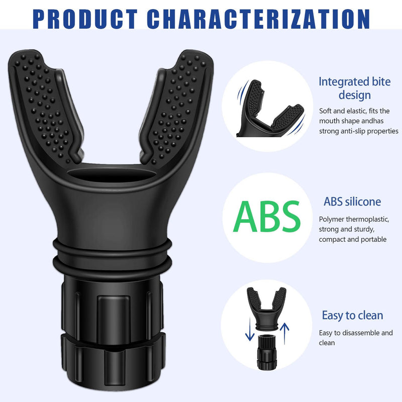 Portable breathing exercise device for lungs, Breathing trainer with Resistance Adjustable, Lung Trainer with excellent quality silicone, Improve Breathing Capacity and Endurance,Easy to Clean and Use
