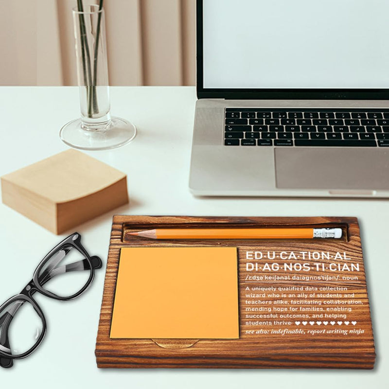 Educational Diagnostician Thank You Gifts for Women, Educational Diagnostician Appreciation Gifts for Women Men, Educational Diagnostician Gifts Ideas Office Self-Stick Note Pad Holders-LBB23 - BeesActive Australia