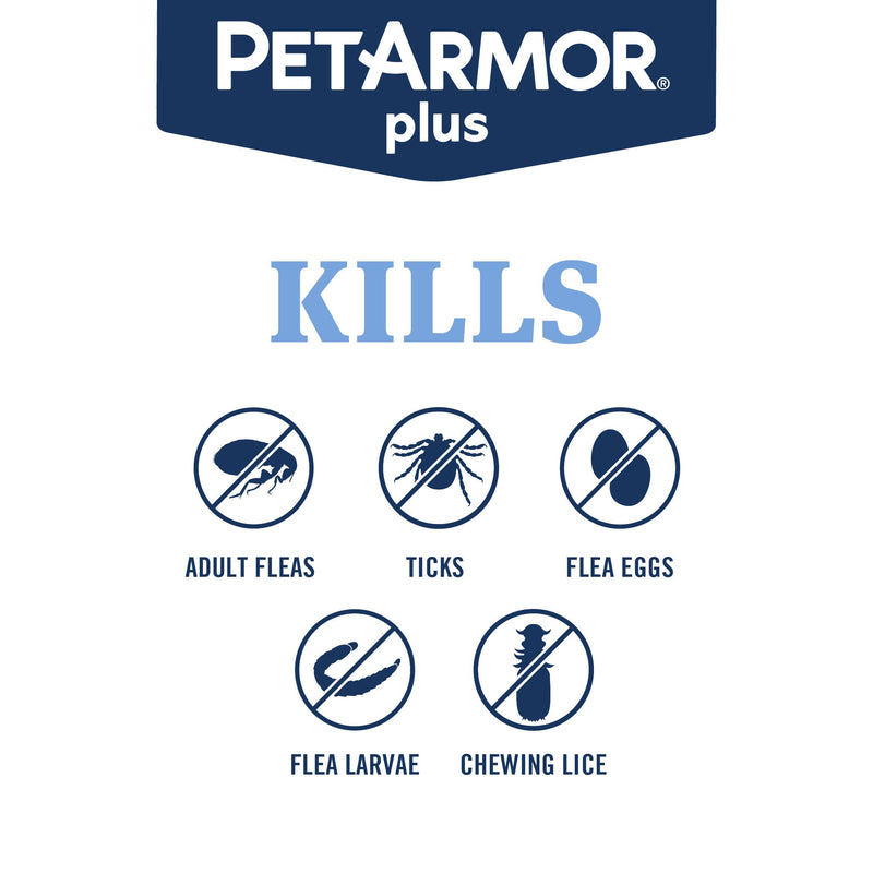 PetArmor Plus Large Dog 6ct (45–88 lbs) + PetArmor CapAction Large Dog 6ct (25+ lbs) Treat and Prevent Bundle – Fast Acting and Long Lasting Flea and Tick Care
