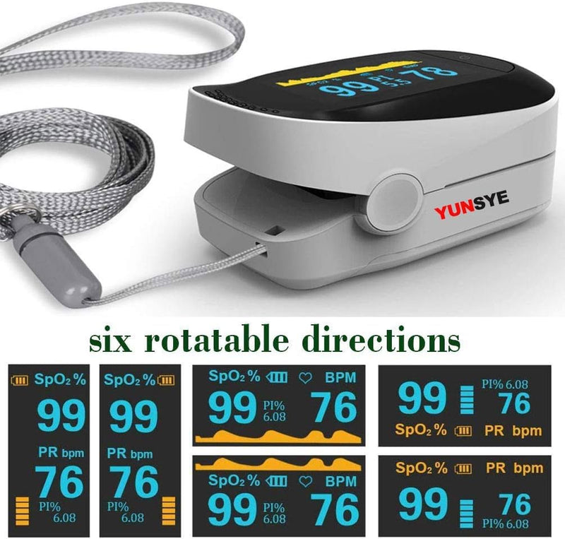 yuwell Pulse Oximeter Fingertip Blood Oxygen Saturation Monitor with Pulse Rate Display - BeesActive Australia